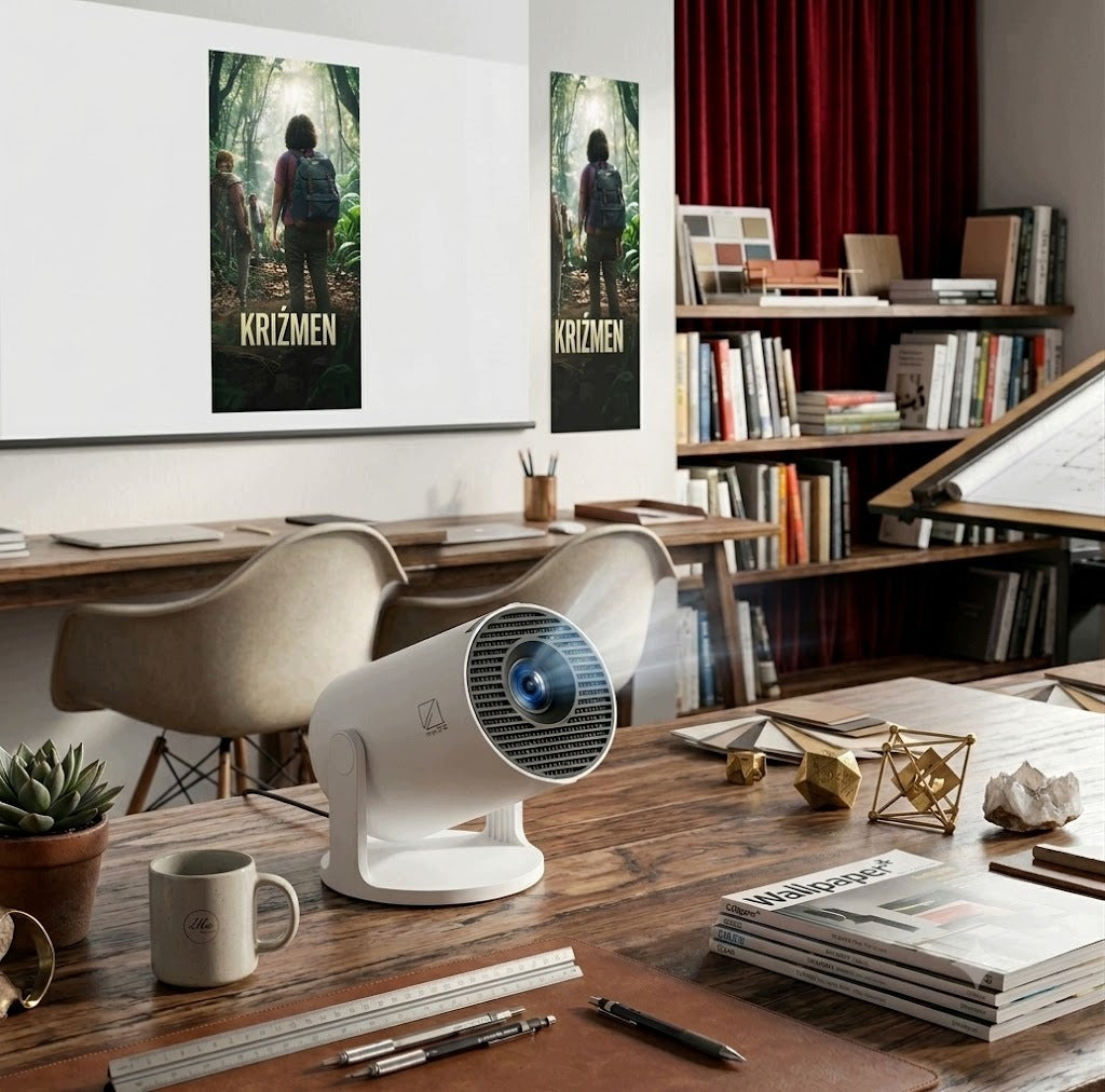 LED Projector SMART TV4K WIFI Portable Android Hyperline HY300Pro Rotary Manufacturer code Hyperline Pro
