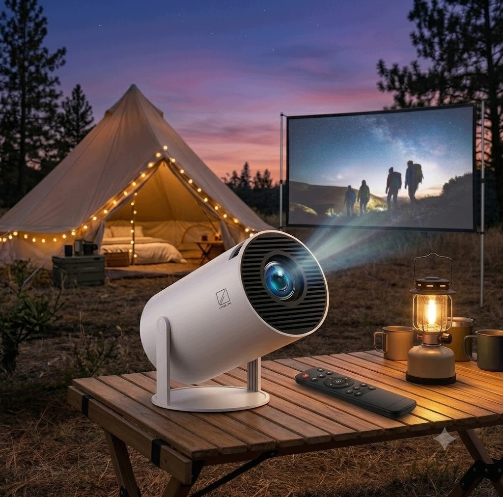 LED Projector SMART TV4K WIFI Portable Android Hyperline HY300Pro Rotary Packaging status original