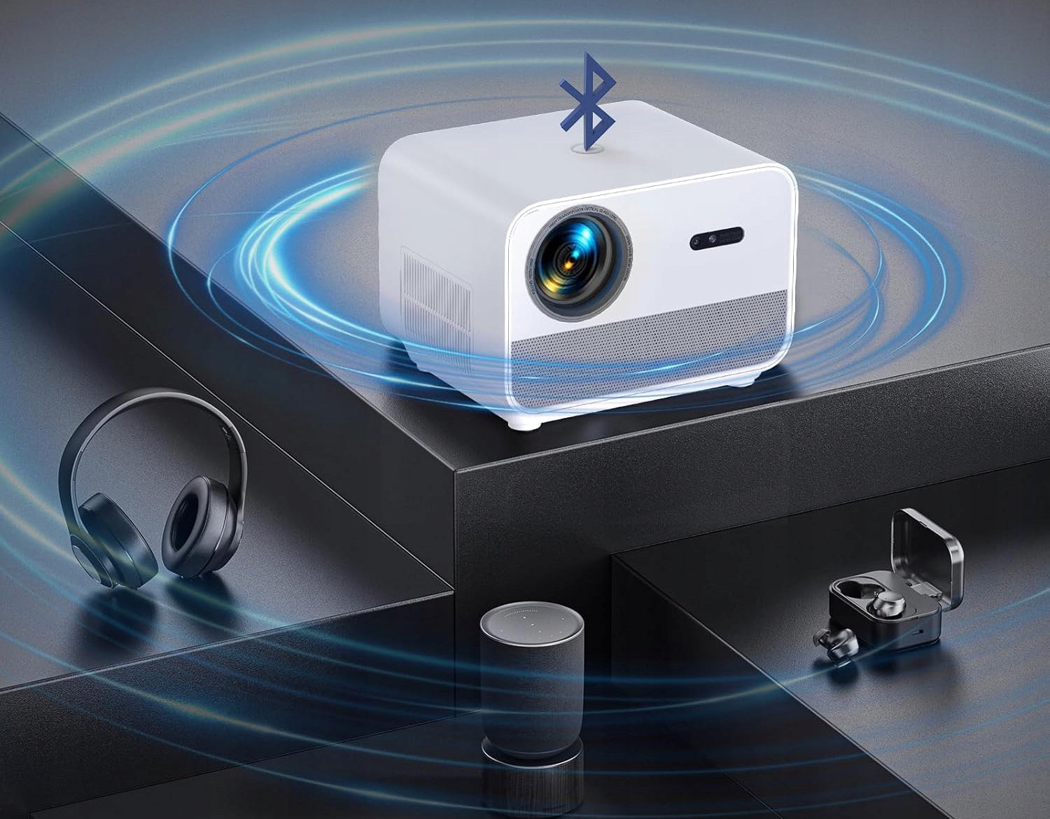 LED Projector YouTube NETFLIX AutoFocus FHD 4K WiFi BT PILOT Manufacturer code Fun A1