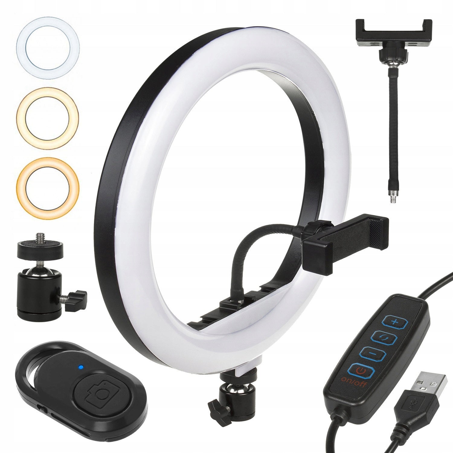 LED RING LAMP 12,6'' TRIPOD HOLDER M33E Brand no brand