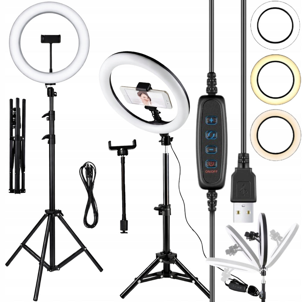 LED RING LAMP WITH TRIPOD 220CM RING SELFIE ROUND COSMETIC