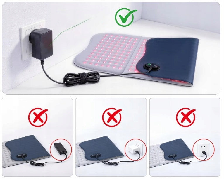LED Red Light Therapy Mat 660nm + 850nm Body Regeneration Panel. Medical device no