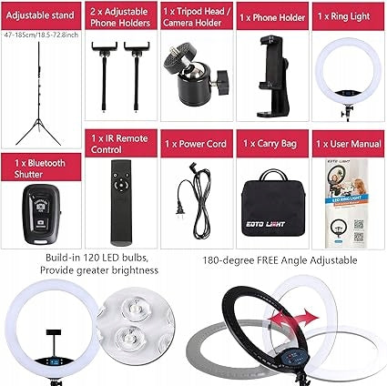 LED Ring Lamp 19 Inch LCD Display Brand no brand