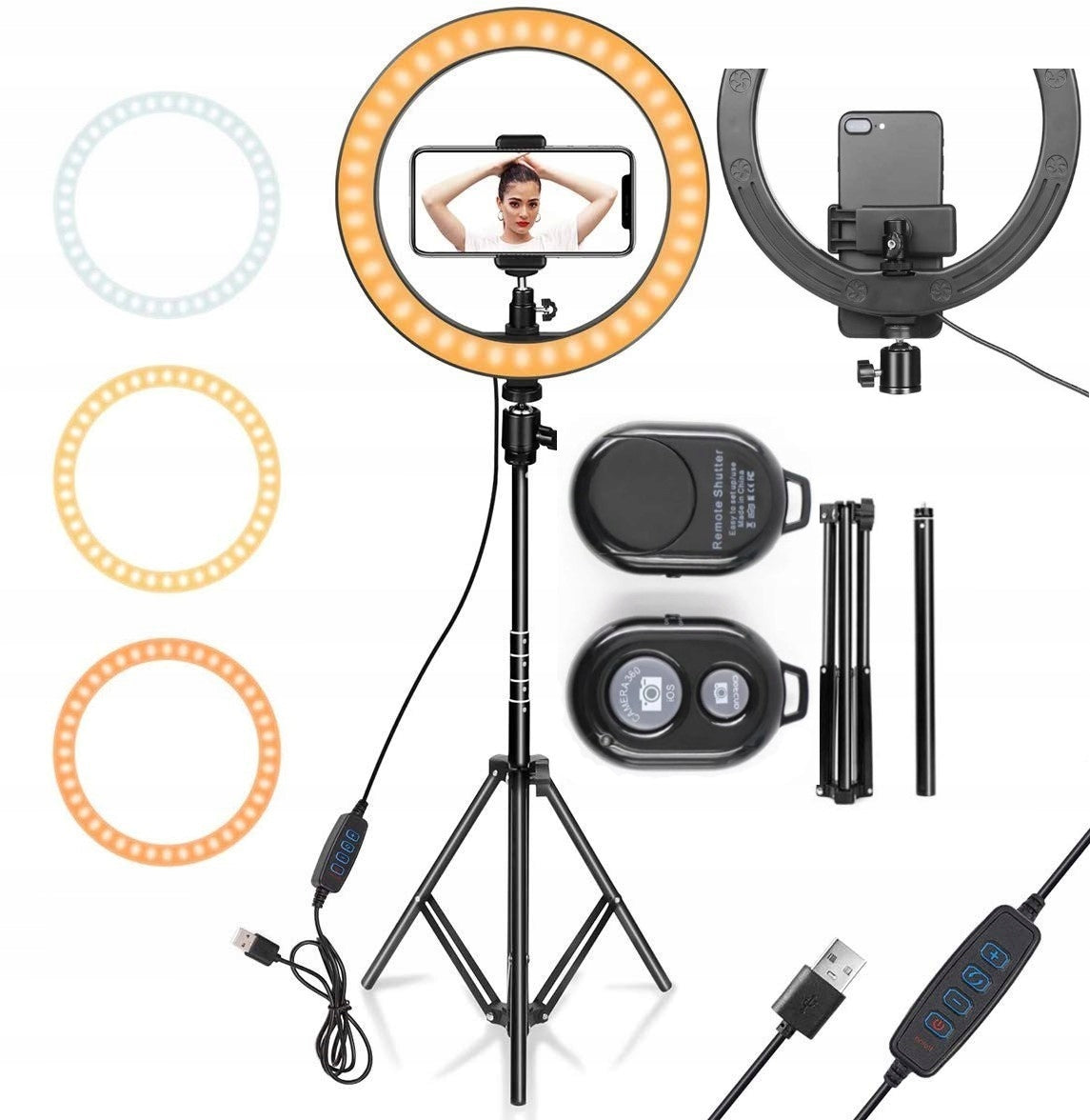 LED Ring Lamp RING LIGHT 10 INCH + REMOTE CONTROL