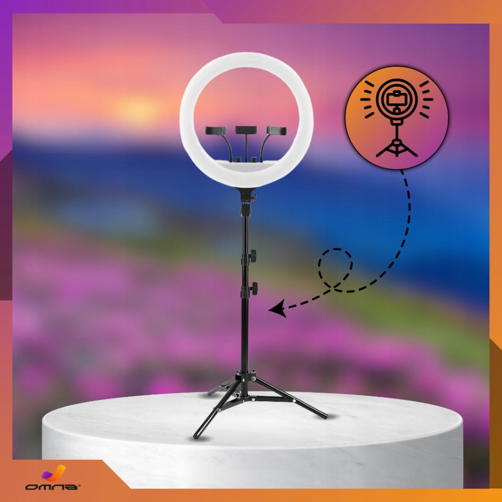 LED Ring Lamp with Tripod Ring Selfie Tripod Large for RGB Phone Packaging status original