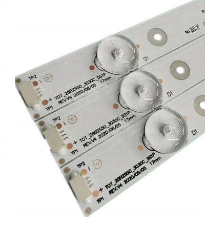LED STRIP backlight T0T-28B2550-3030C-5S1P 3pcs/set H28V9900 H2 Manufacturer Platronek