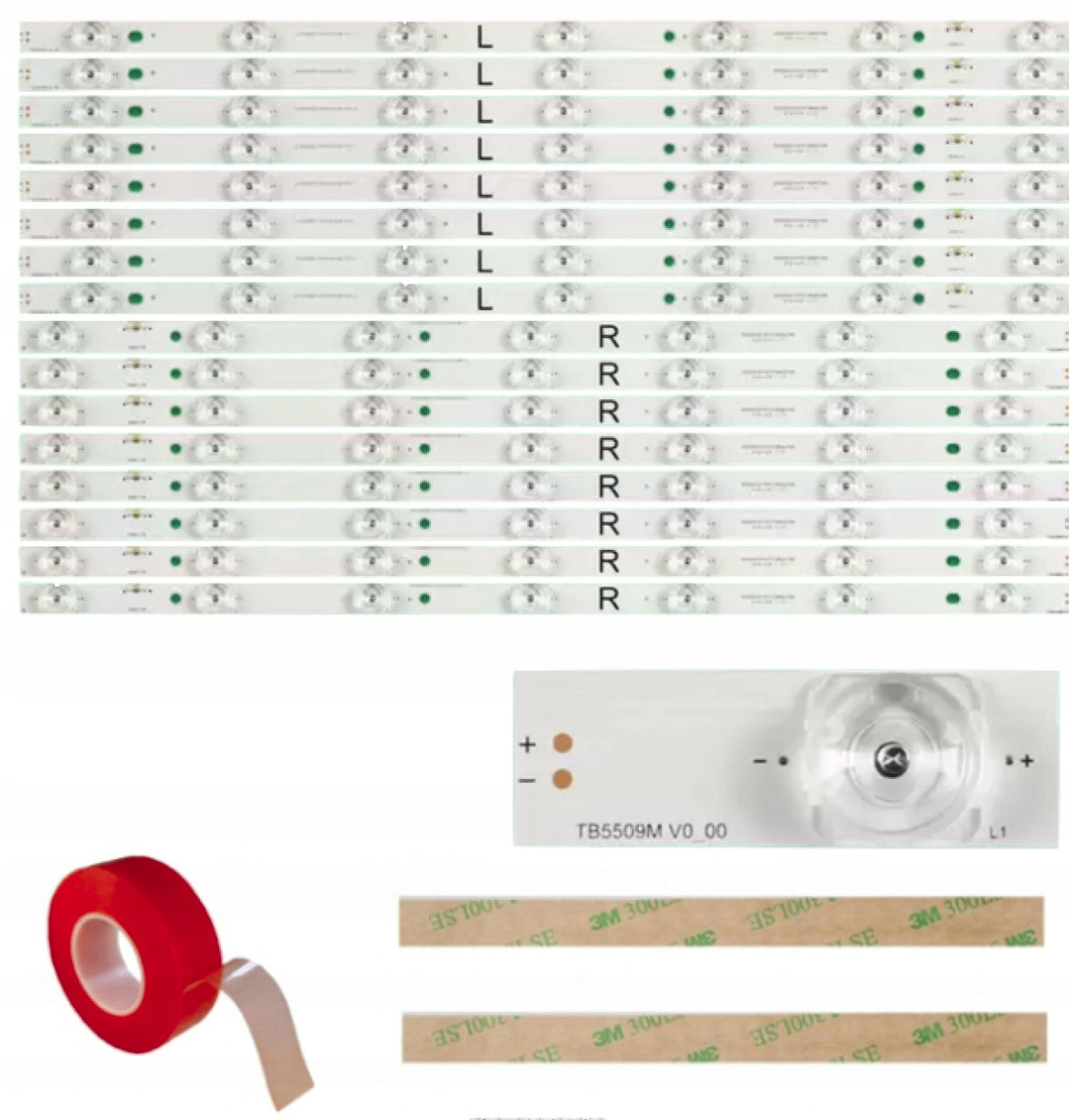 LED STRIPS Panasonic TX-55DS503E TX-55AX630E TX-55DX635E TX-55DX600E