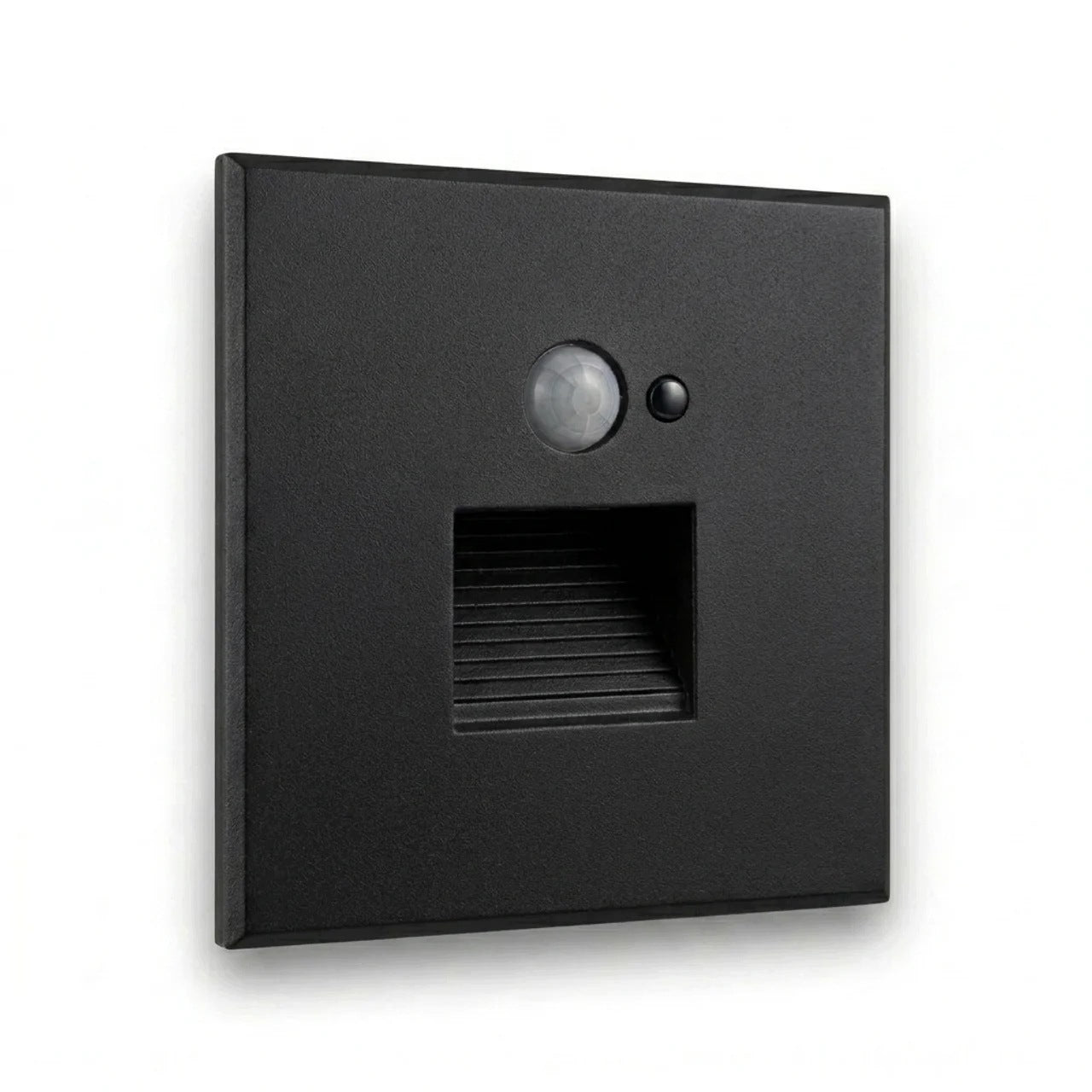 LED Stair Light Fixture Black 230V Aluminum Motion and Twilight Sensor 4500K Manufacturer code CZ-LED-230-4K-CZ