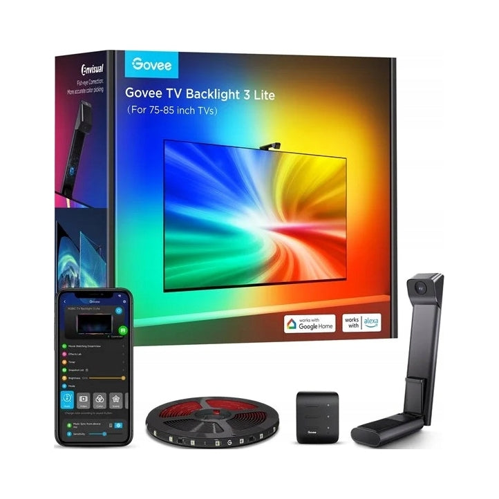 LED TV Backlight Govee H6099 Backlight 3 Lite RGBICW WiFi 75-85 inches