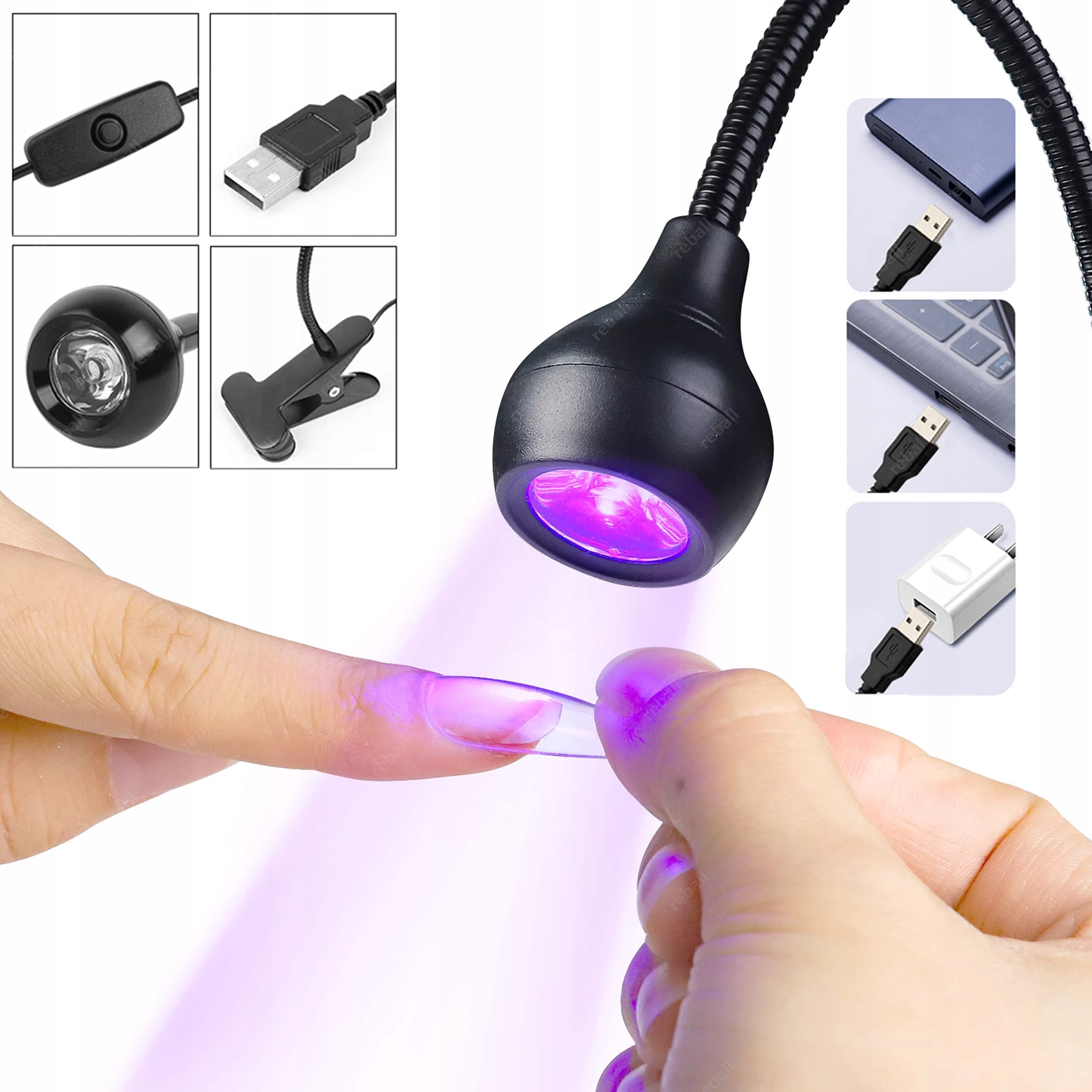 LED UV LAMP STRONG BUCKLE FOR CURING GLUE NAIL GEL POLISHES
