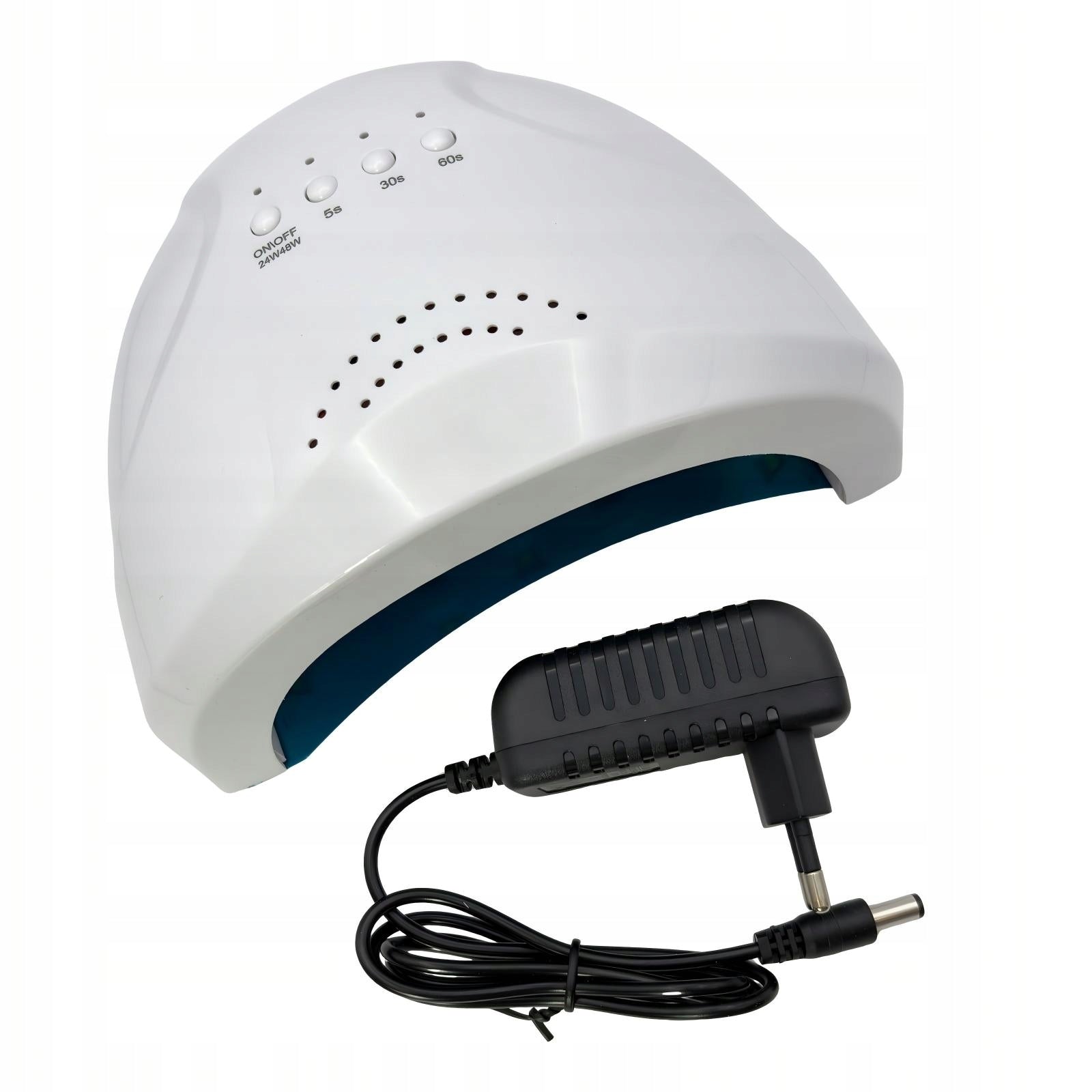 LED UV Nail Lamp 48W Hybrid Gel Manicure White Color white