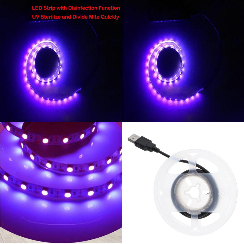 LED UV Ultraviolet Strip Light Self Adhesive Non USB Powered_0.5m Brand no brand