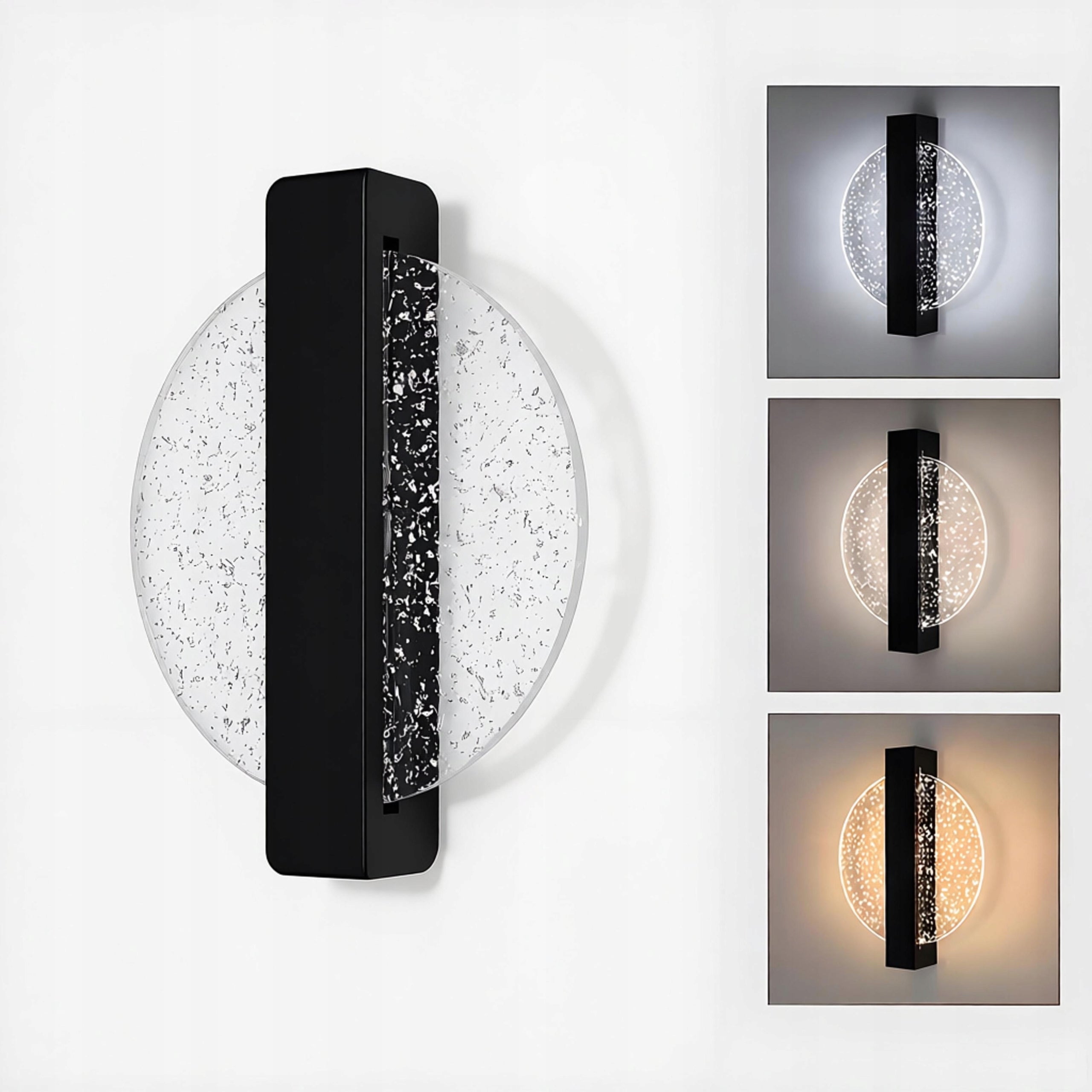 LED WALL LAMP BLACK INDOOR MODERN 3000K 4500K 6500K Packaging status original