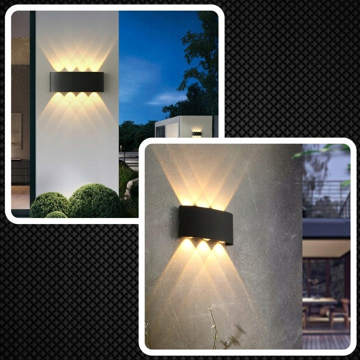 LED WALL LAMP FACADE LAMP OUTDOOR GARDEN TOP DOWN ALUMINUM Brand MEMFLOW