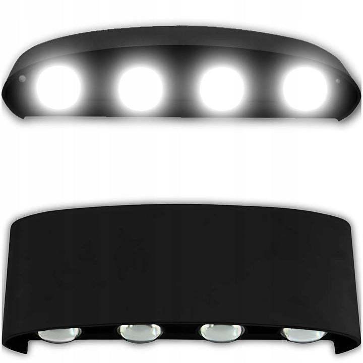 LED WALL LAMP FACADE LAMP OUTDOOR GARDEN TOP DOWN ALUMINUM