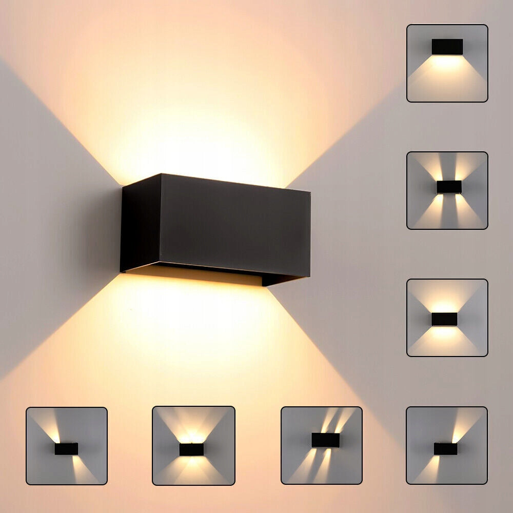 LED Wall Facade Lamp Outdoor Garden Wall Lamp TOP DOWN Aluminum