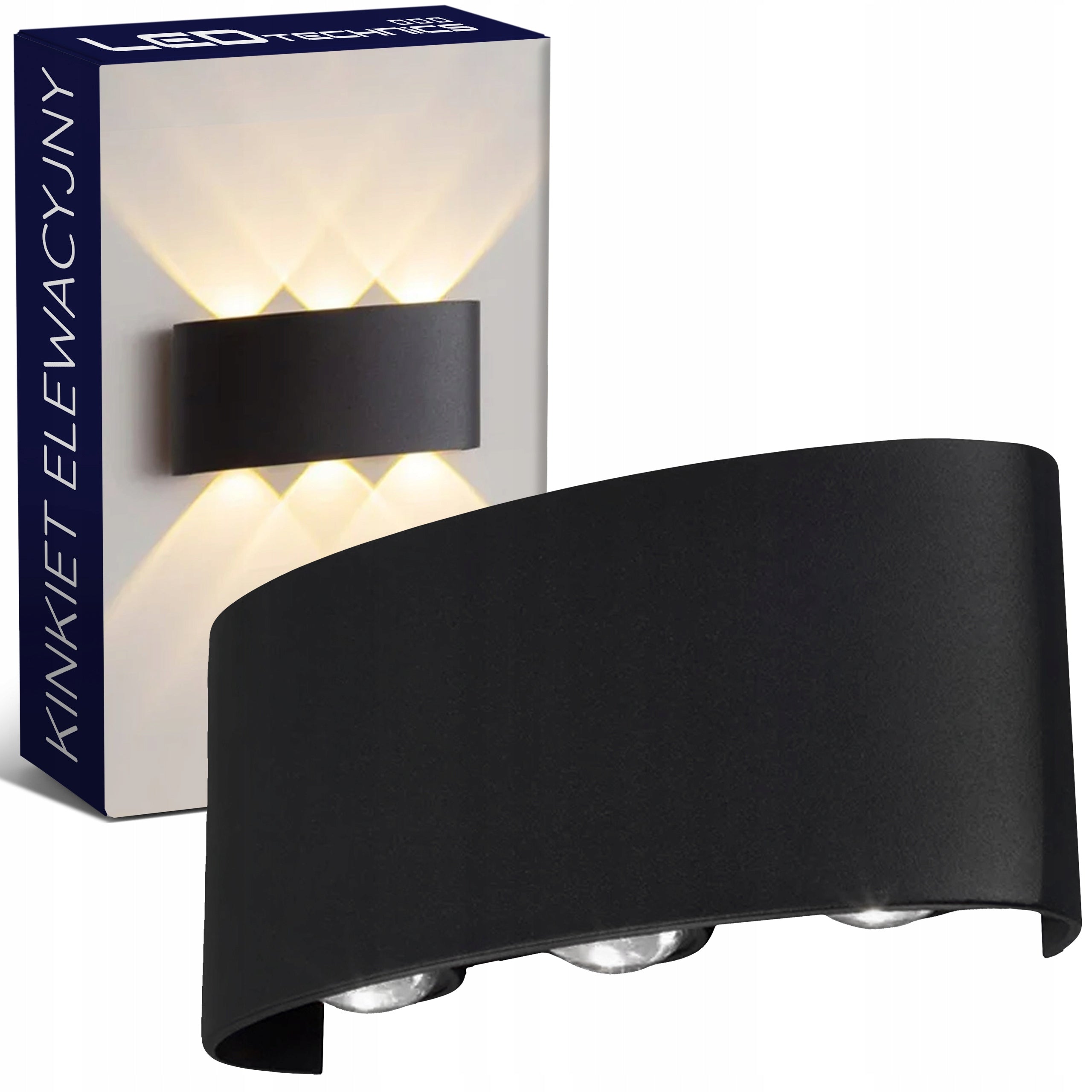 LED Wall Facade Lamp Outdoor Wall Lamp Garden Top Down Aluminum
