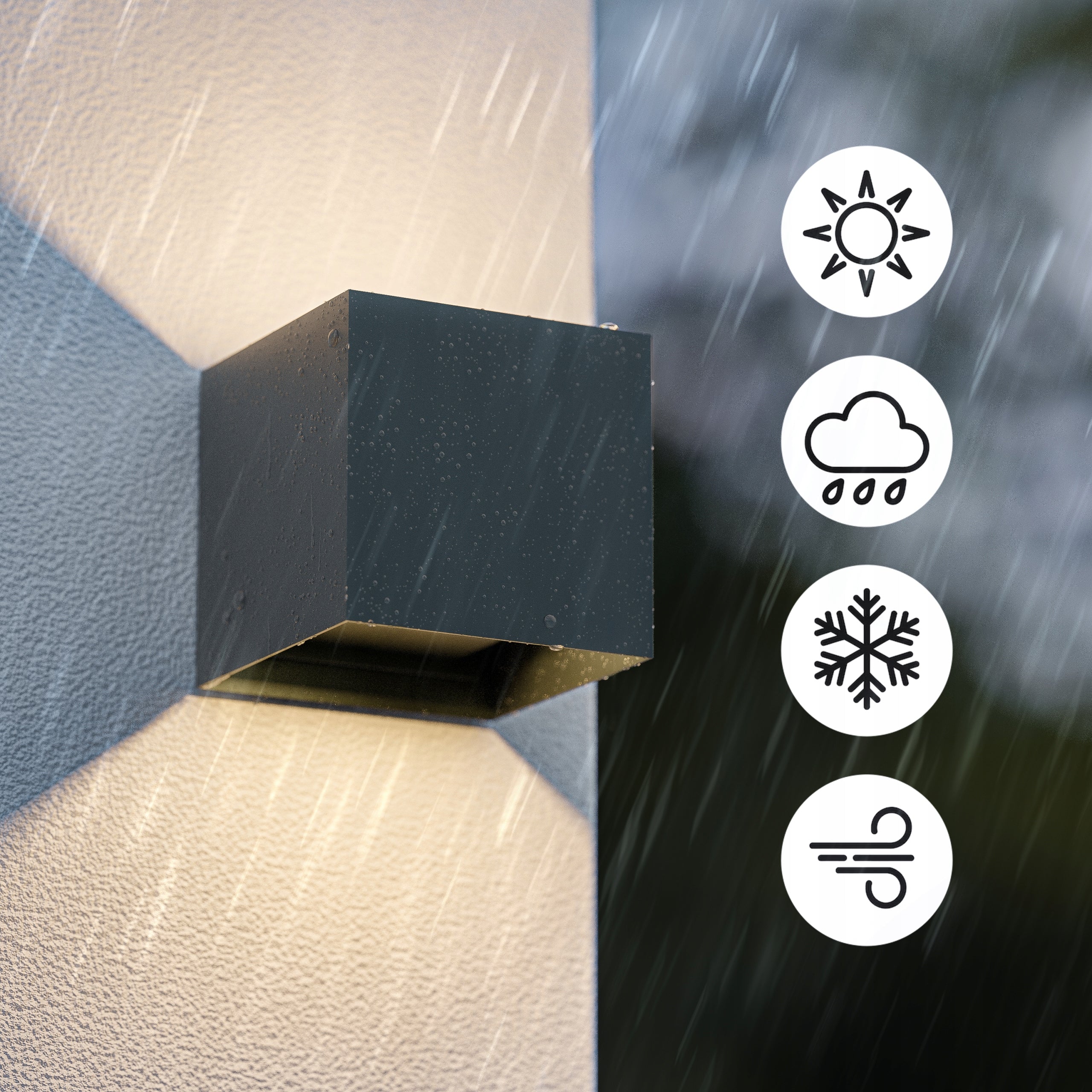 LED Wall Lamp Outdoor Garden Facade Lamp 12W IP65 Anthracite EAN (GTIN) 5904960534184