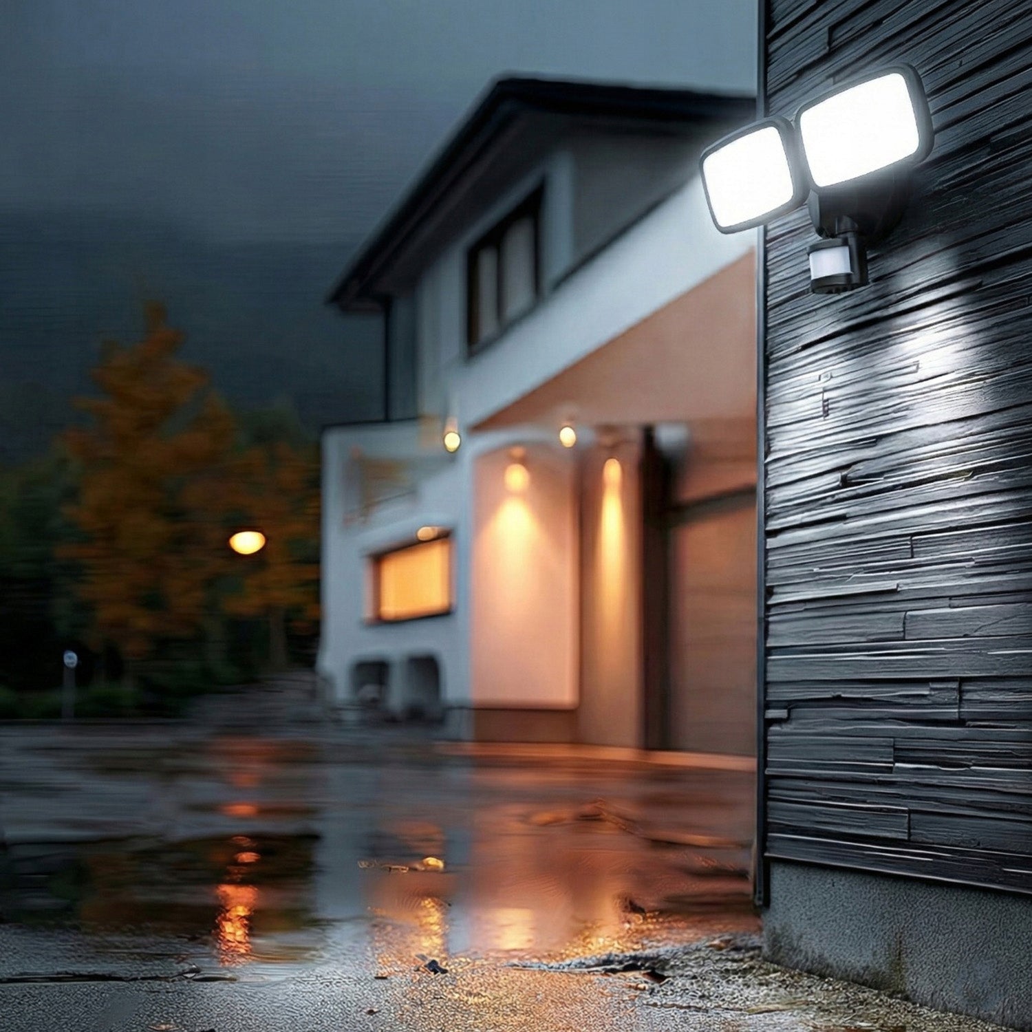 LED Wall Lamp Outdoor Twilight Motion Sensor PIR Wall Sconce Outdoor Packaging status original