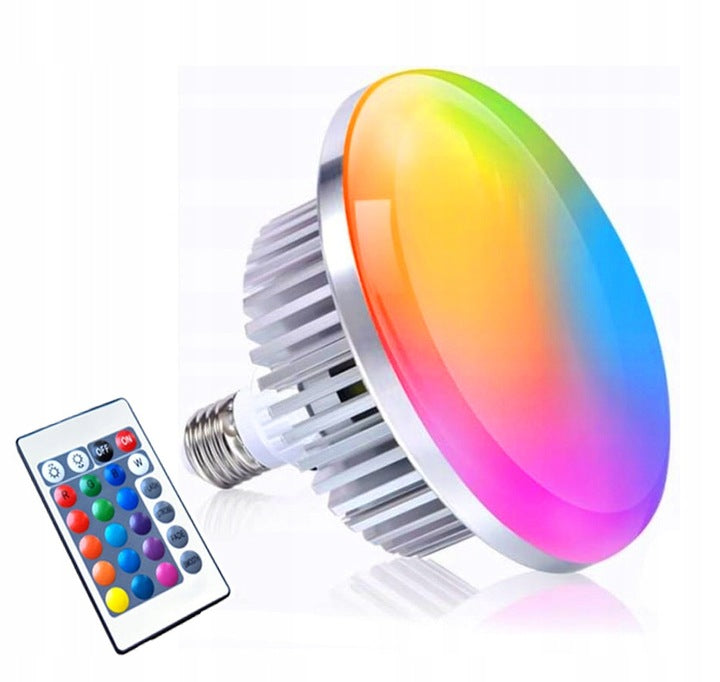 LED bulb lamp 40W = 400W RGB thread e27 power and color adjustment + remote control