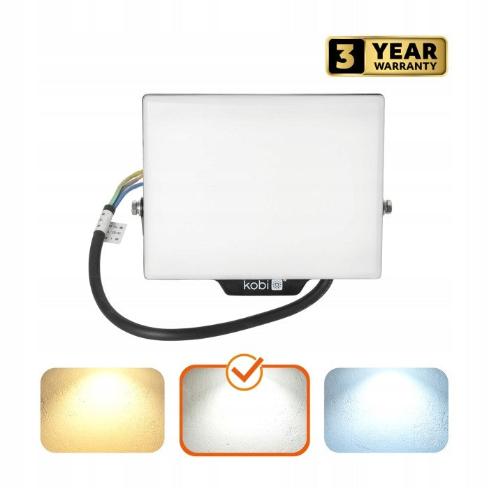 LED floodlight 30W b.neutral 4000K 2550lm DELYO MHN housing black IP65 Color temperature 4000 K