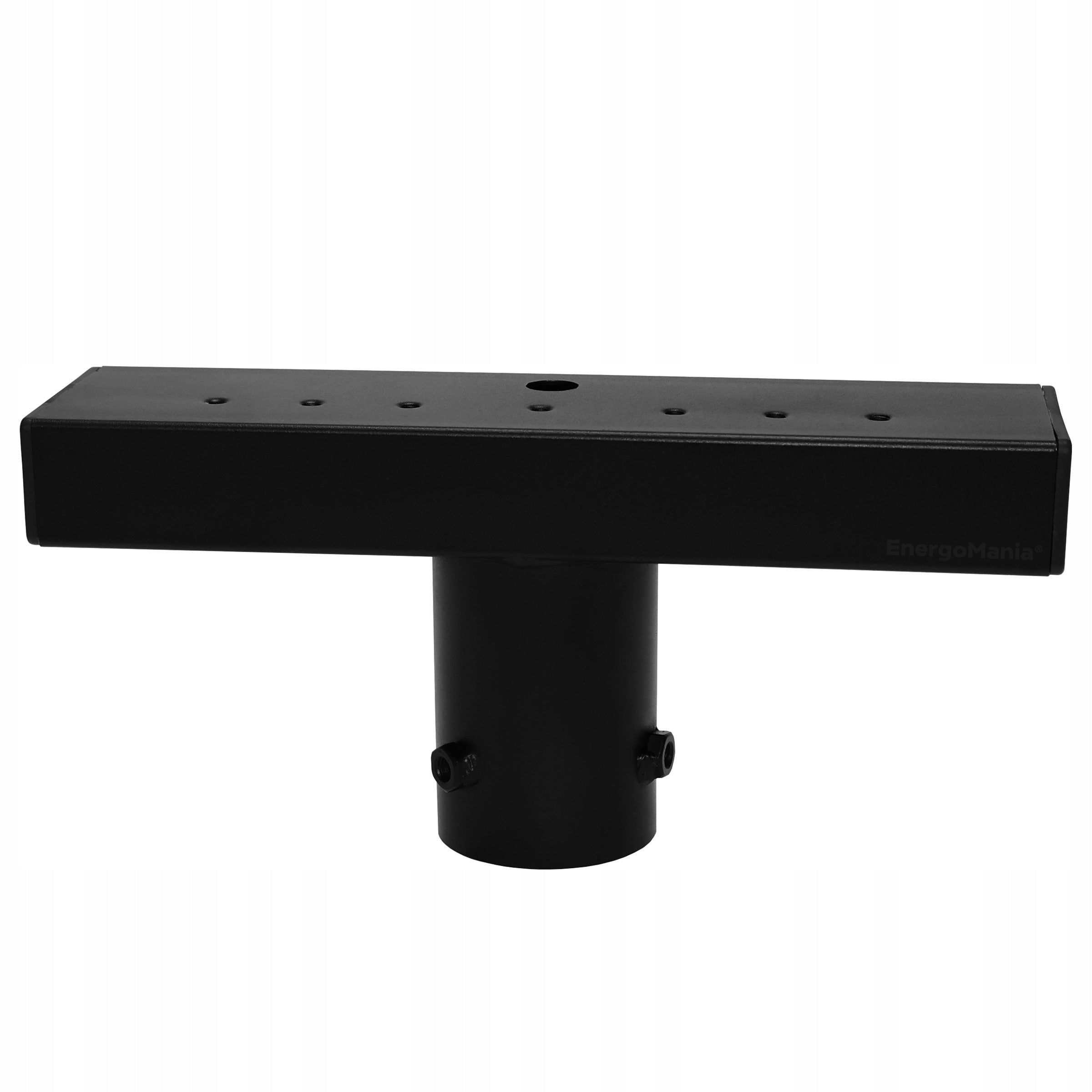 LED floodlight mounting bracket TopGrip mount T pole mast black