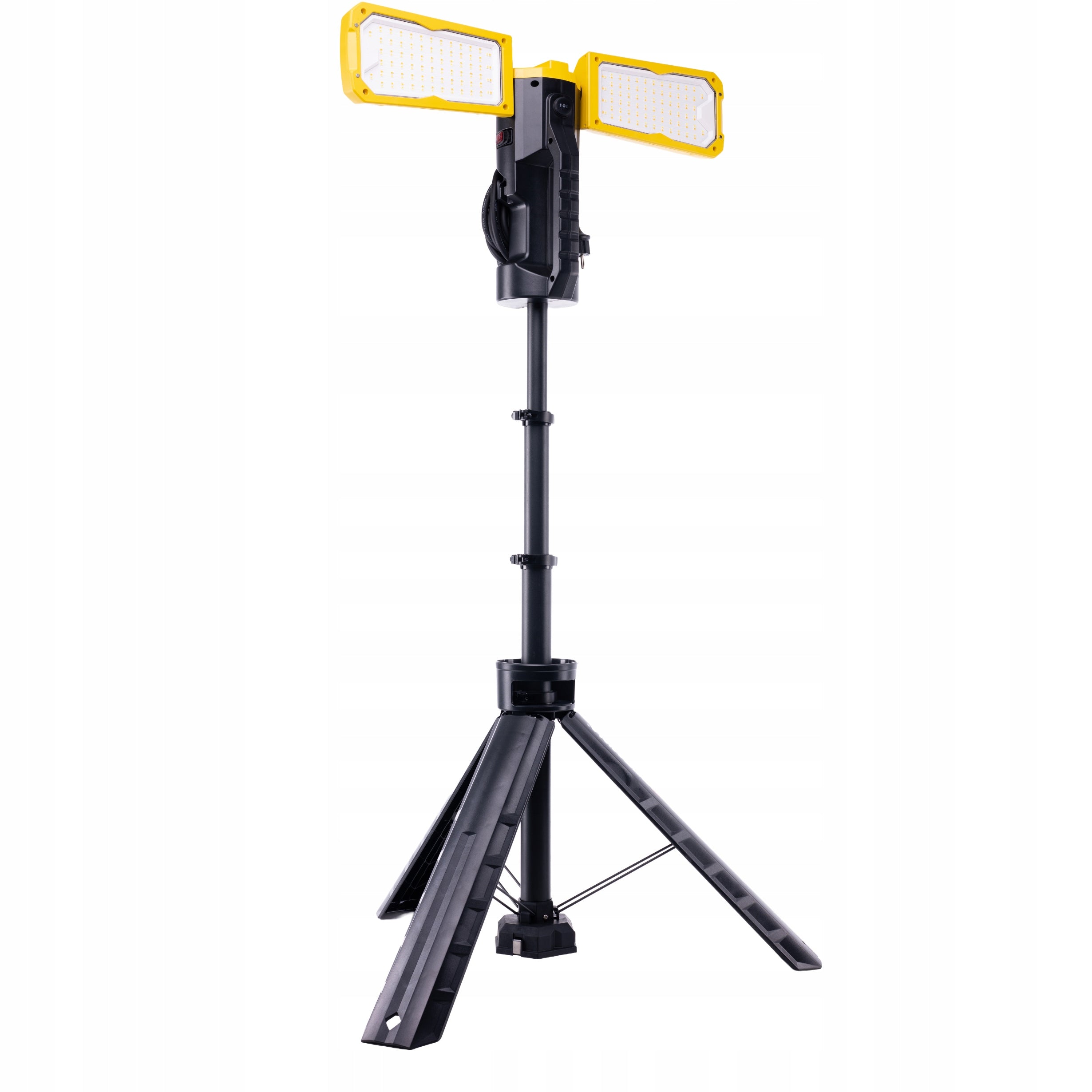 LED floodlight on tripod adjustable halogen 2x50W construction 100W Brand Germina