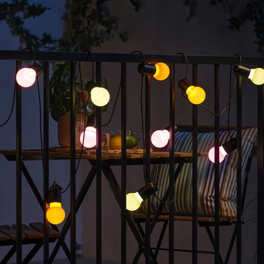 LED garland IKEA SOLVINDEN 12 Lamps Multicolored Outdoor New Packaging status original