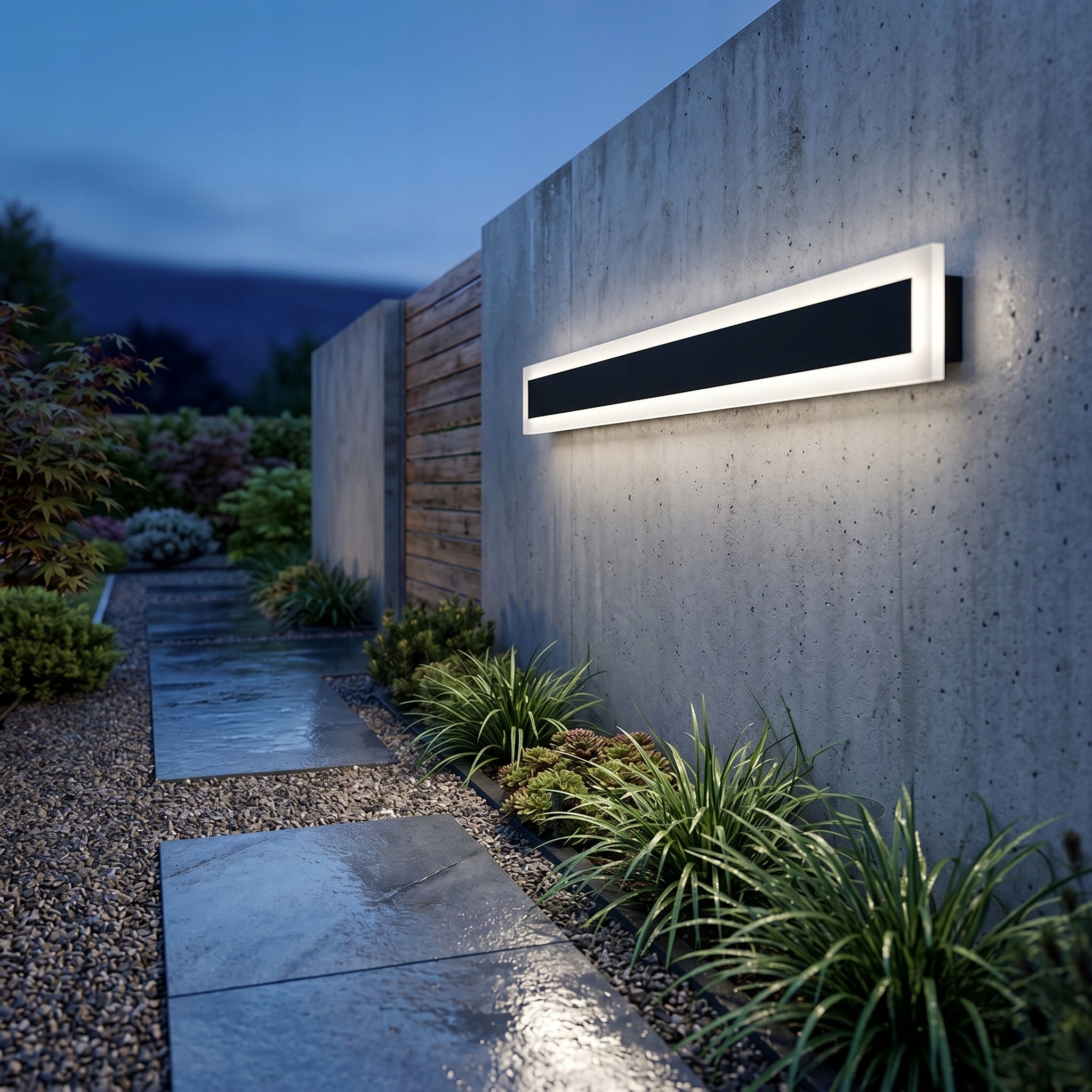 LED lamp 120cm garden wall sconce facade exterior acrylic Light source power 42 W