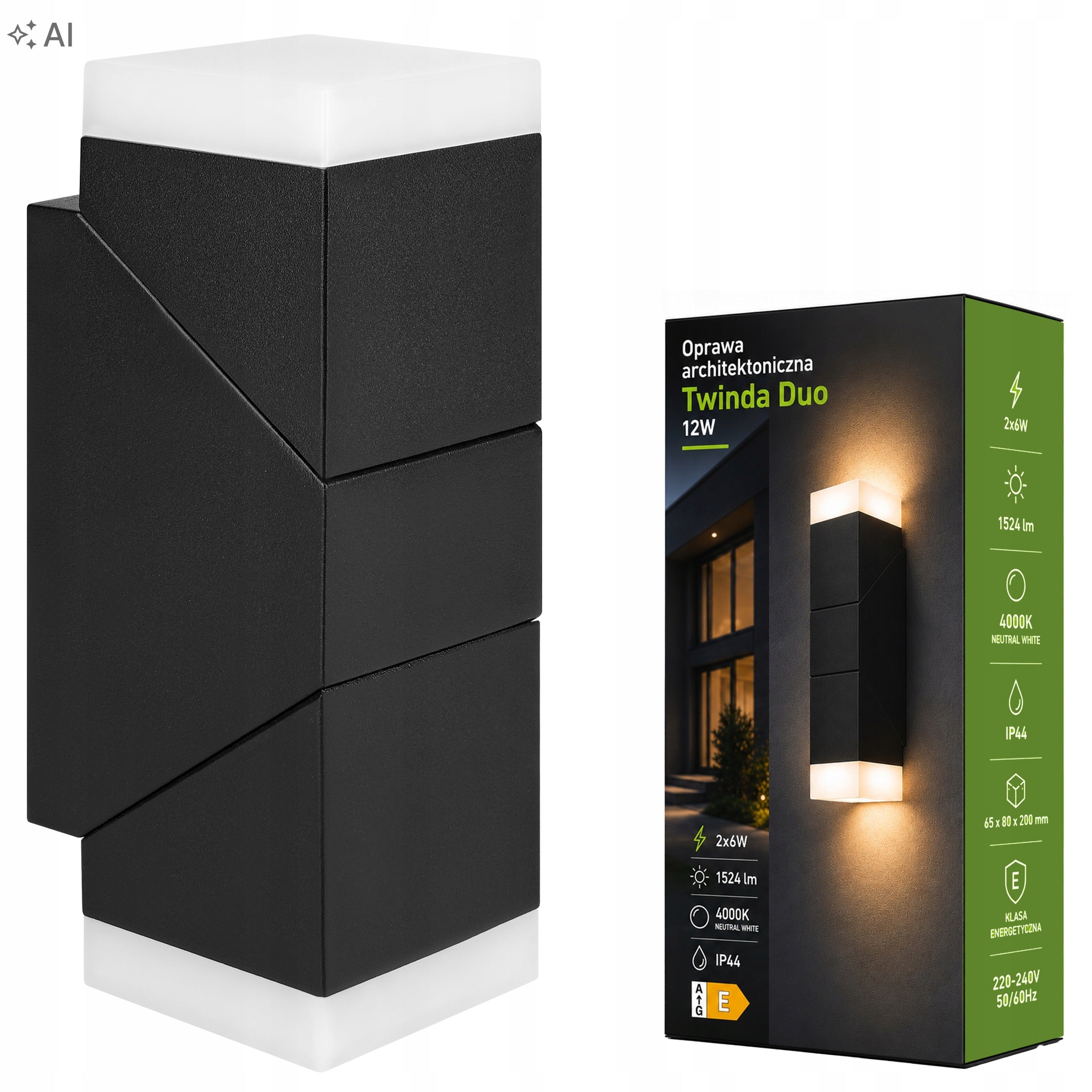 LED lamp 12W garden wall sconce facade outdoor wall fixture