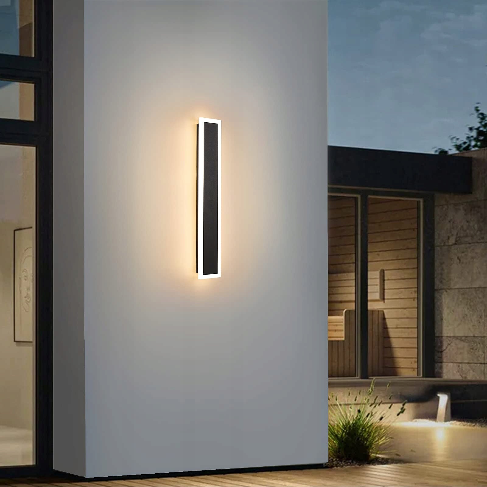 LED lamp 30cm garden wall sconce facade outdoor acrylic Light source power 9 W