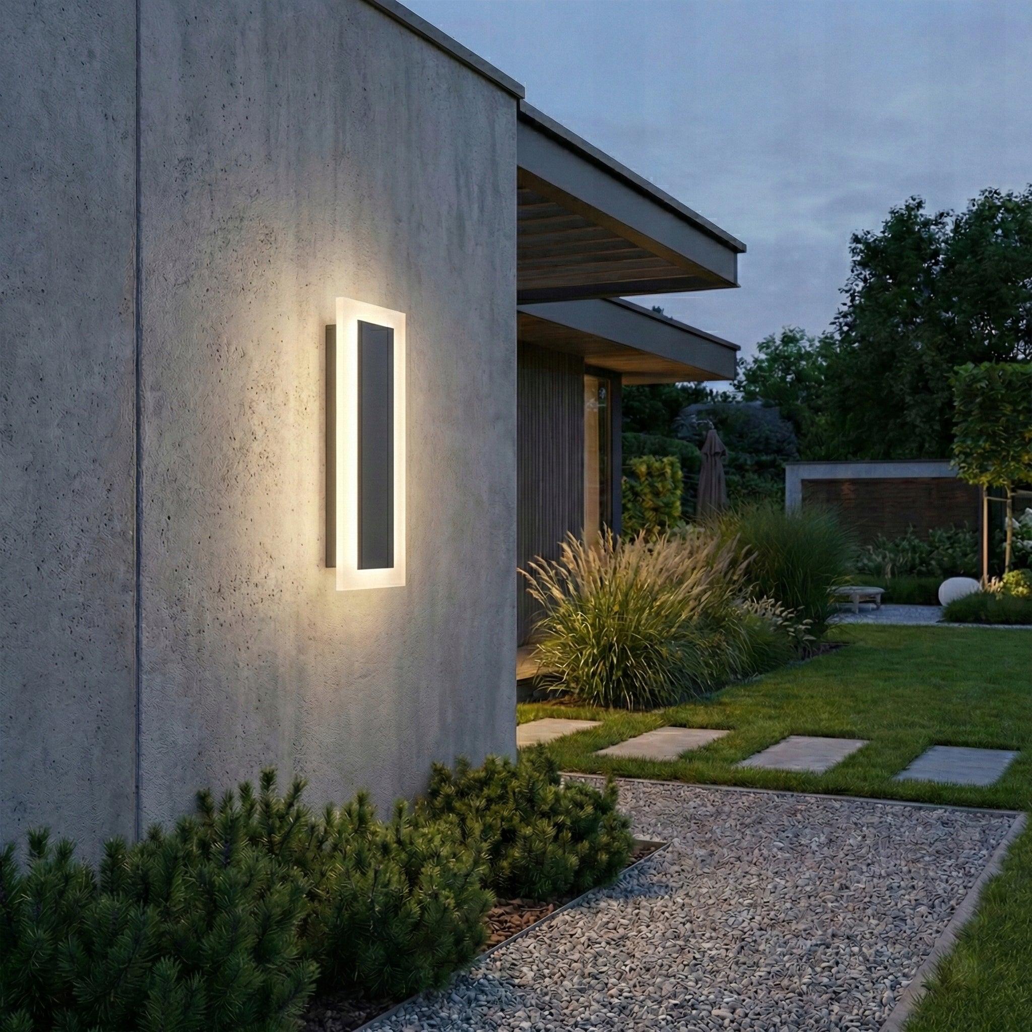 LED lamp 30cm garden wall sconce facade outdoor acrylic Thread type built-in LED source