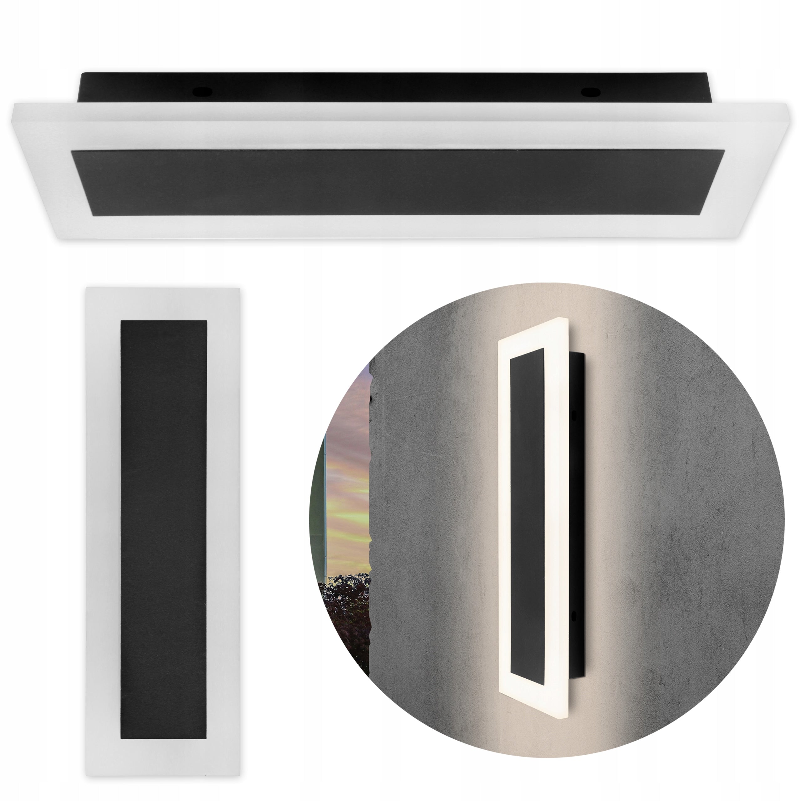 LED lamp 30cm garden wall sconce facade outdoor acrylic