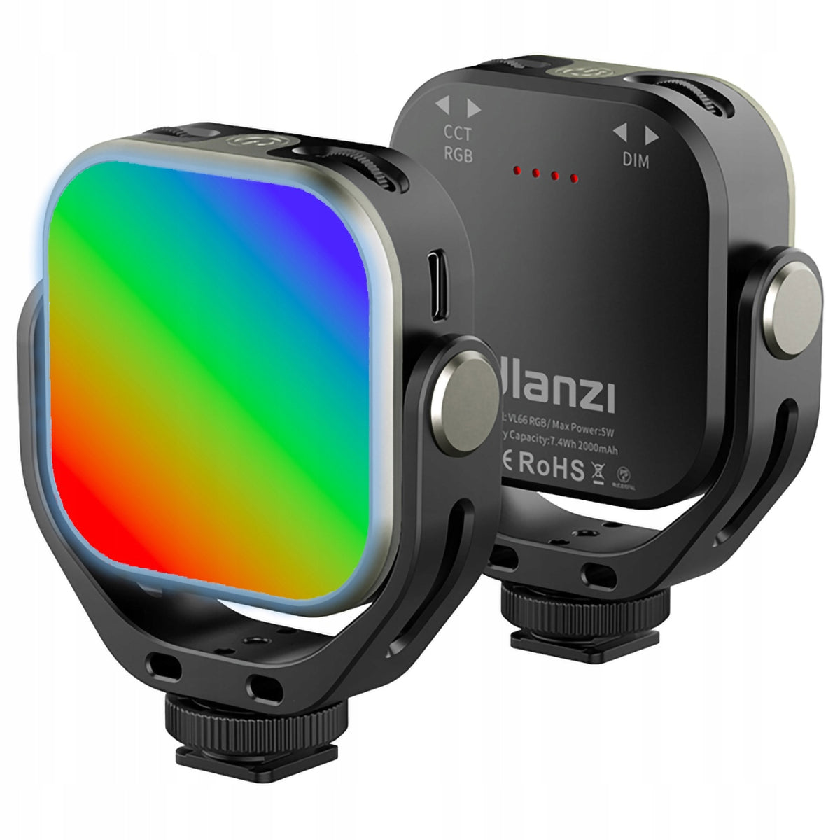 LED lamp ULANZI VL66 RGB for Smartphone Camera Video Vlog Live rotating Packaging status original