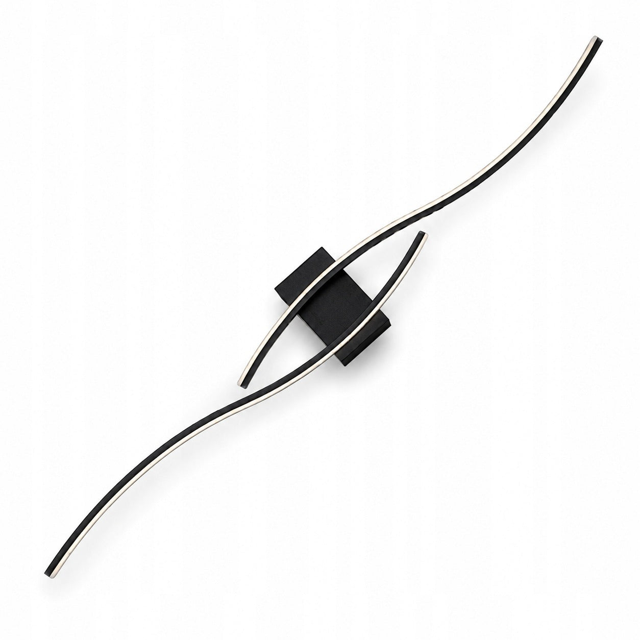 LED linear wall lamp black 60cm wall lamp modern above the bed living room