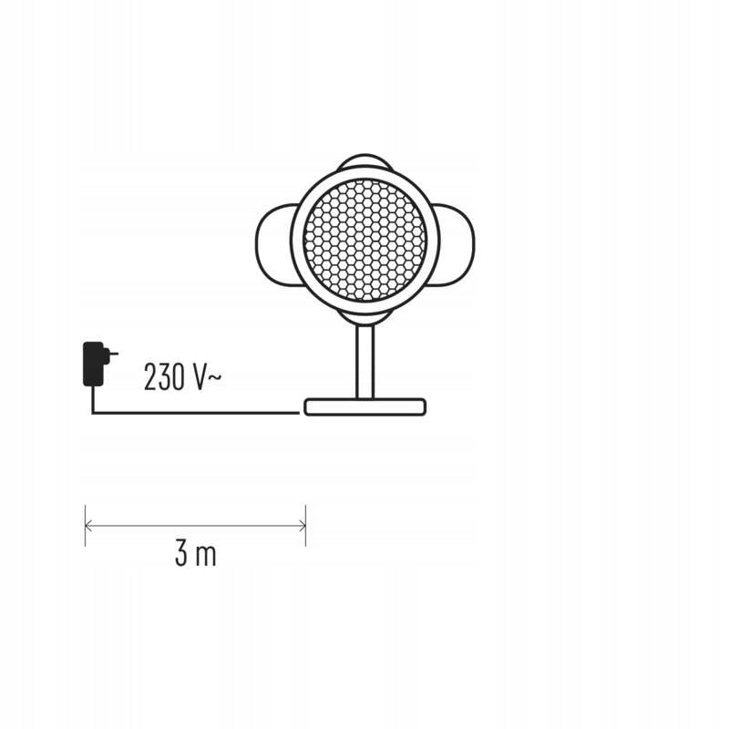 LED projector falling snow, IP44 EMOS Lighting DCPC03 Manufacturer code DCPC03