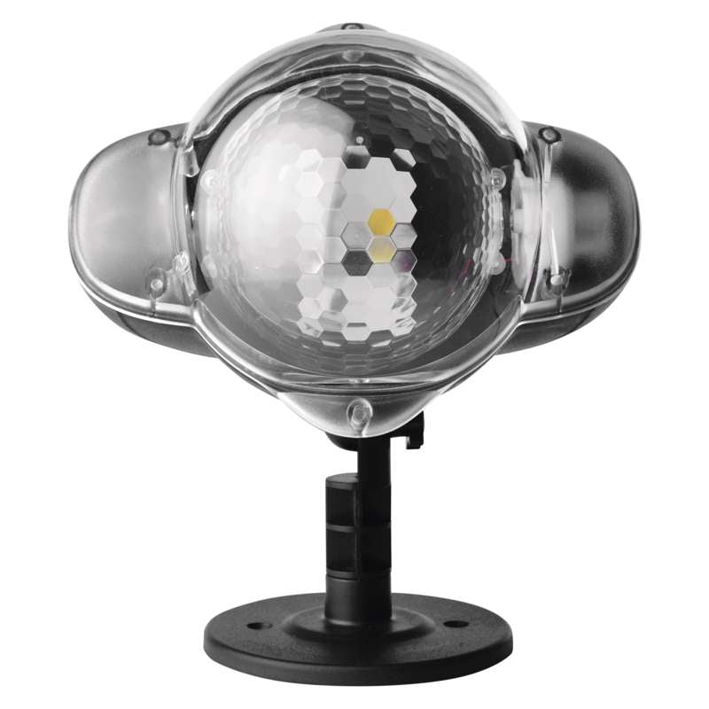 LED projector falling snow, IP44 EMOS Lighting DCPC03
