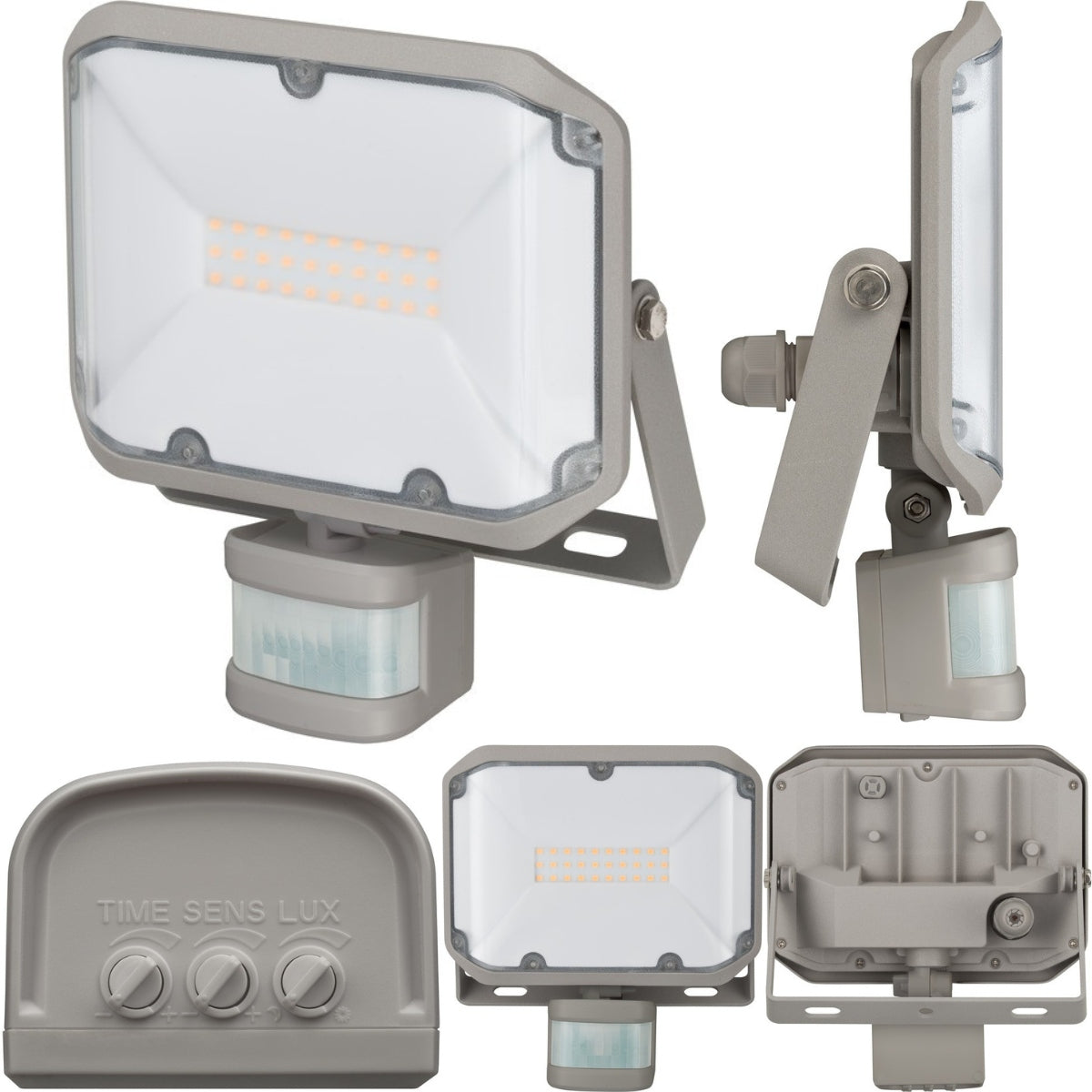 LED spotlight floodlight, halogen lamp with motion sensor 3110lm 30W