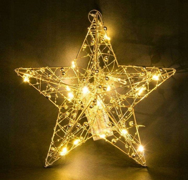 LED star 25 cm battery operated | glowing Christmas decoration for interiors Brand Artpol