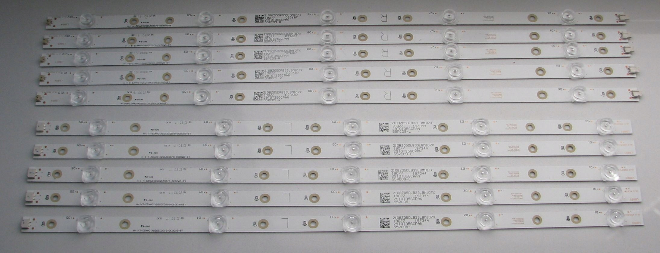 LED strips 55PUS6754 55PUS6804 55PUS7504 55PUS7334 55PUS7394 55PUS6704 Manufacturer code LB-GM3030-GJ0D22555X10AN22