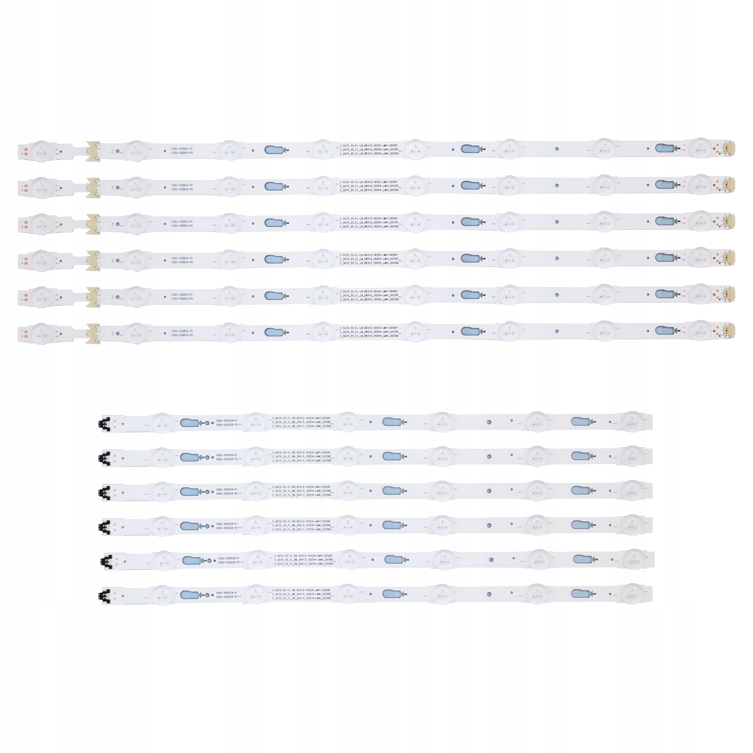 LED strips Backlight Samsung UE55MU6175U UE55MU6179U UE55MU6190U +glue