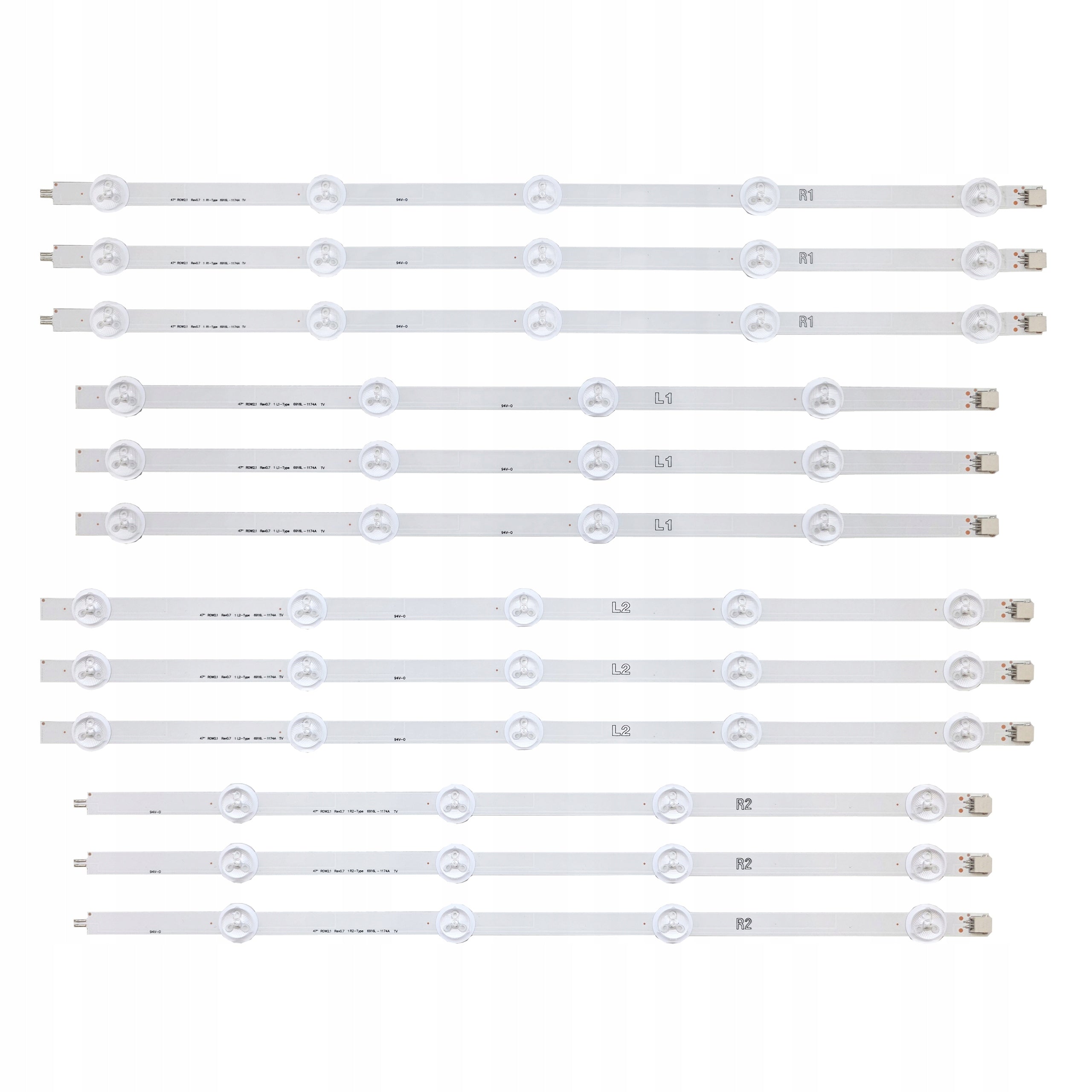 LED strips backlight for TV LG 47LA620S 47LN5400 47LN575S 47LN575 glue