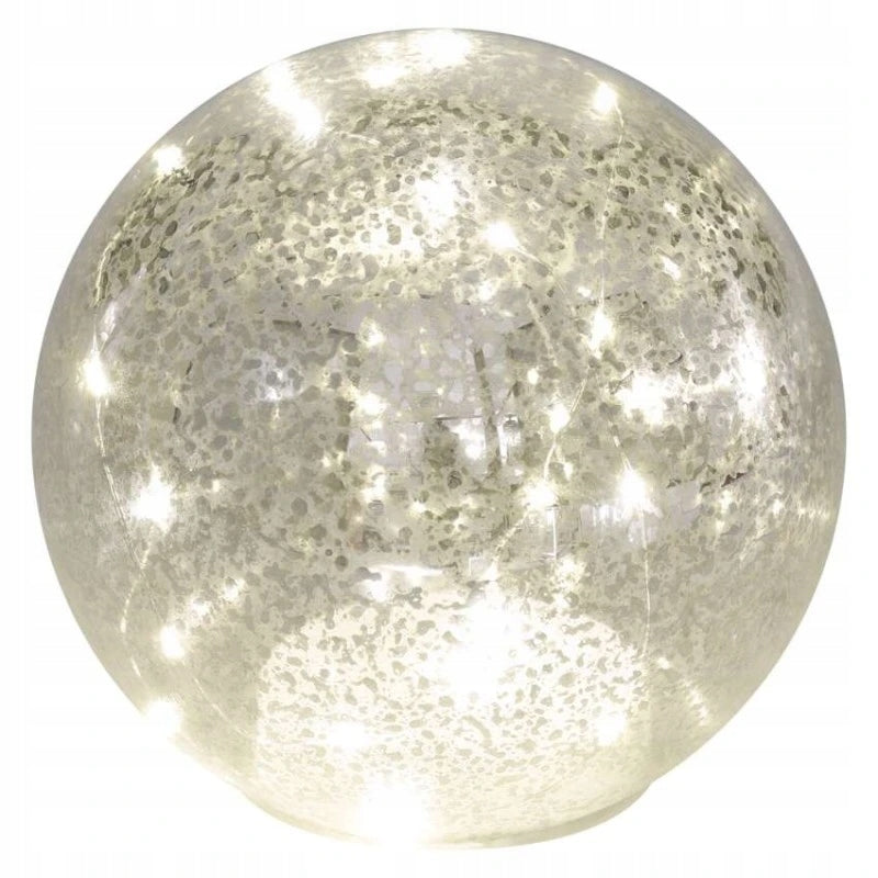 LED vánoční skleněná koule – zlatá, 15 cm, 3x AA, vnitřní, teplá bílá,… Brand Emos