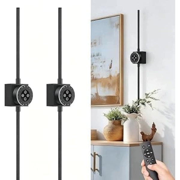 LED wall lamp wireless 6000 mAh USB-C wall lamp black