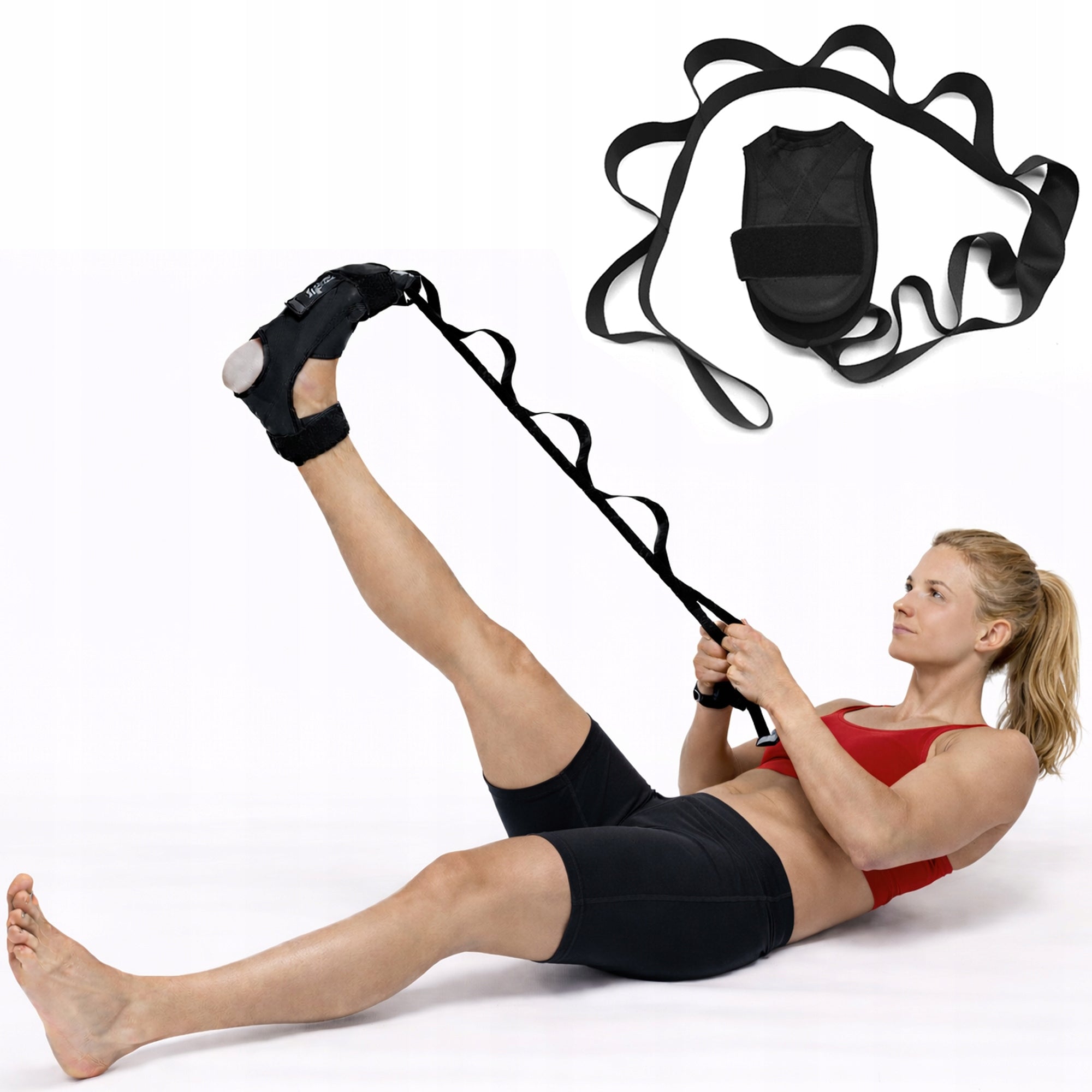 LEG STRETCHING TAPE WITH 10 LOOPS YOGA TWINE STRETCHING MuscleForge