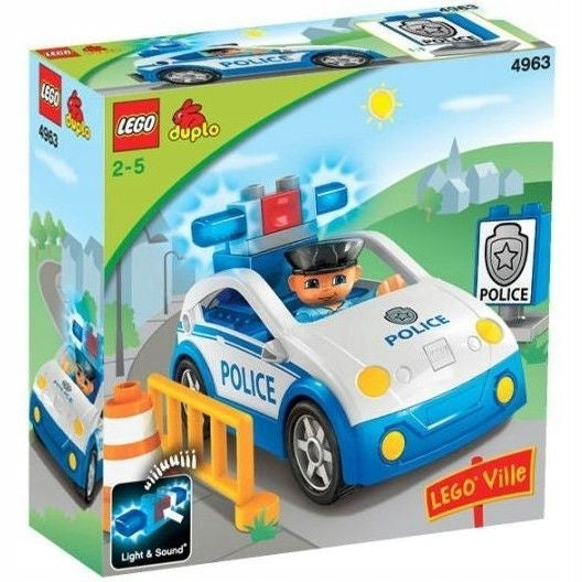 LEGO 4963 Duplo - Police car - sound signals - UNIQUE