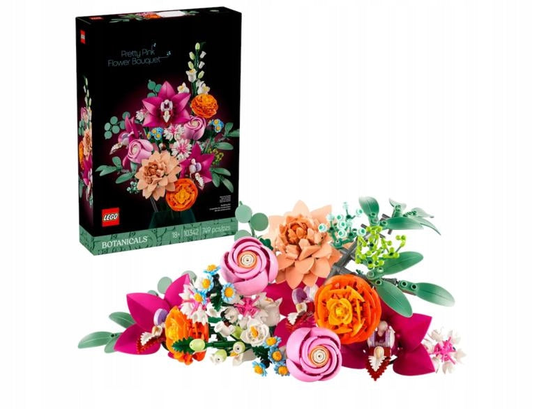 LEGO Botanicals Beautiful bouquet of pink flowers (10342)