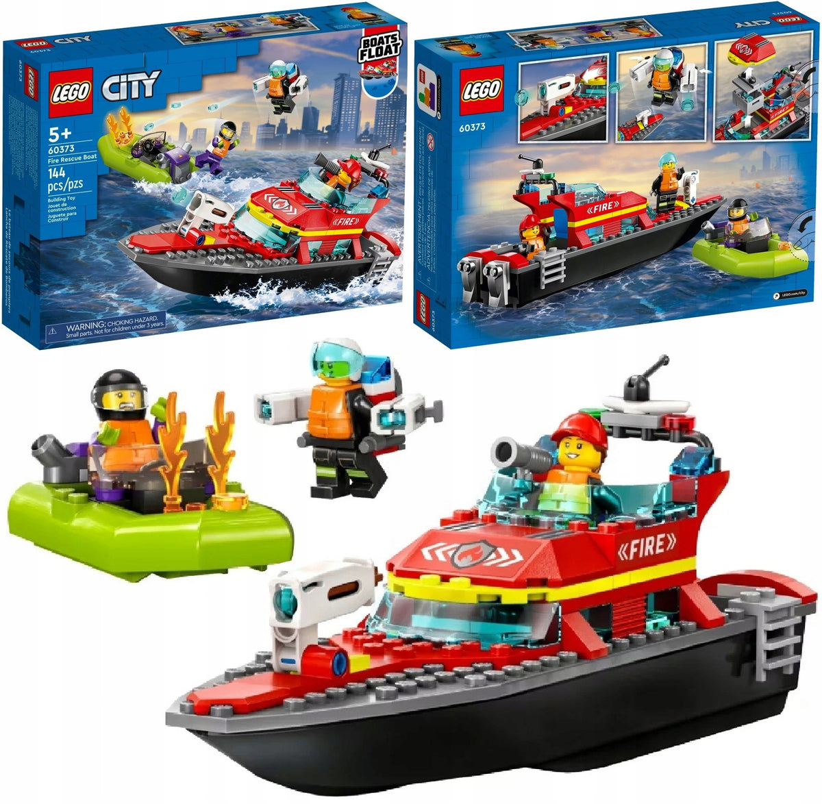 LEGO CITY 60373 FIRE BOAT GIFT