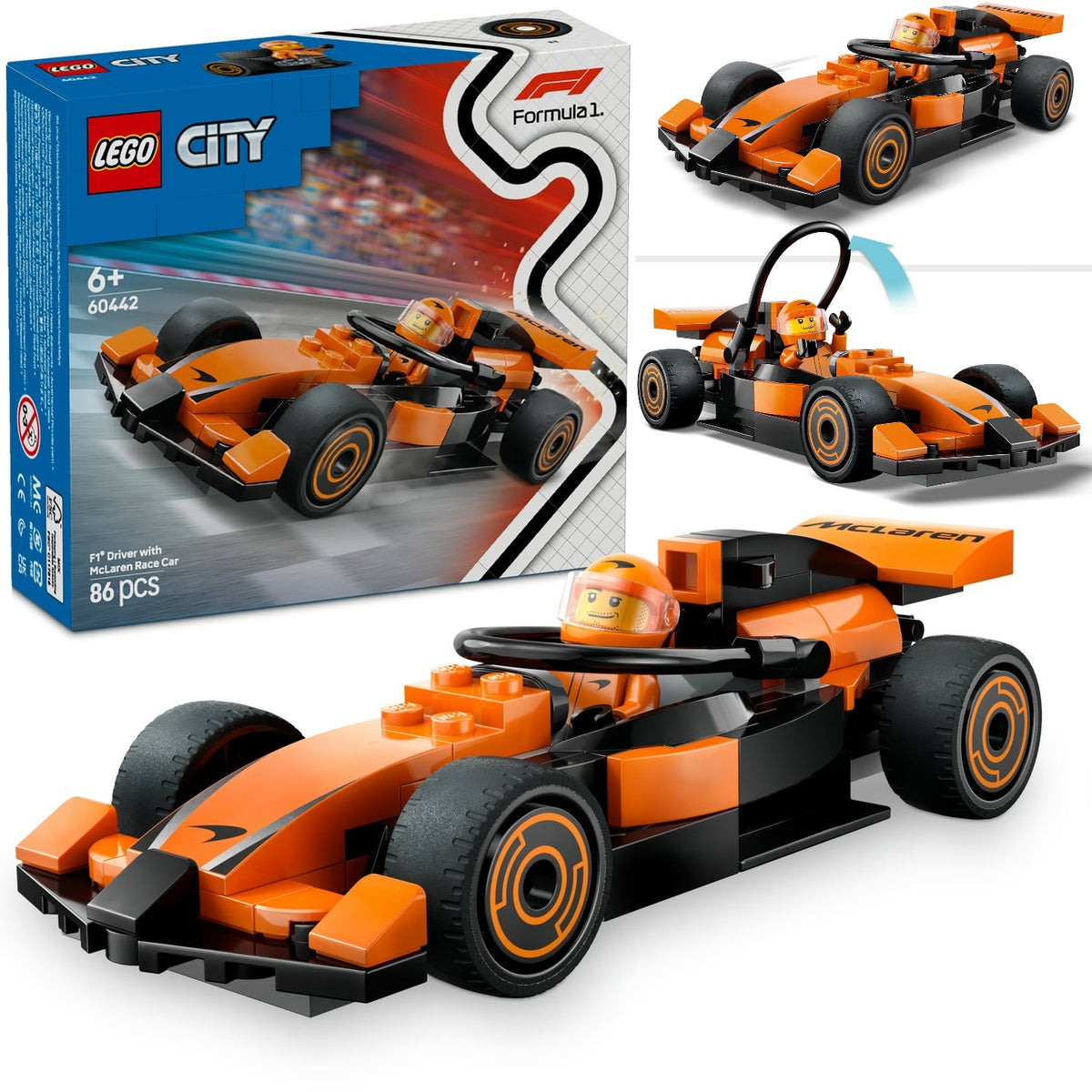 LEGO CITY 60442 F1 DRIVER AND CAR MCLAREN +CATALOG LEGO 2025 IN PDF VERSION