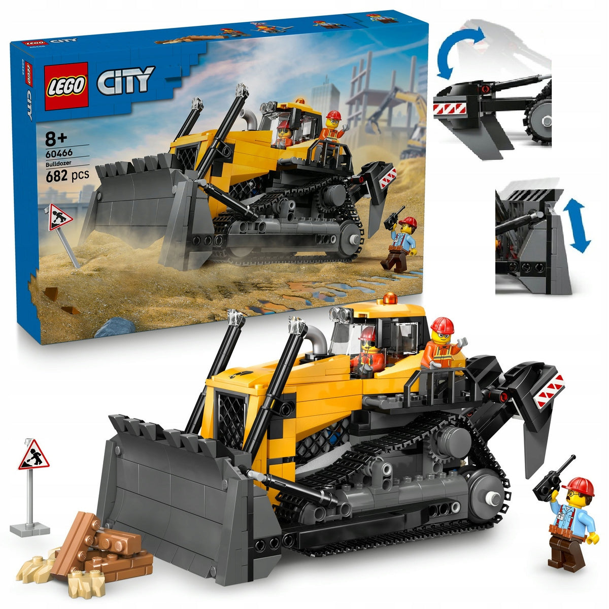 LEGO CITY 60466 YELLOW BULLDOZER + CATALOGUE LEGO 2025 IN PDF VERSION